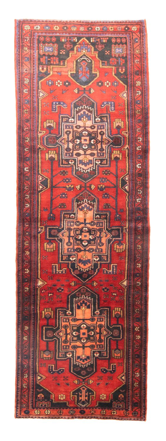 Perserteppich - Nomadic 326 x 105 cm - rot