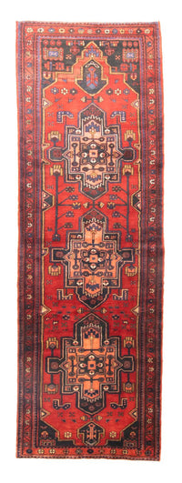 Perserteppich - Nomadic 326 x 105 cm - rot