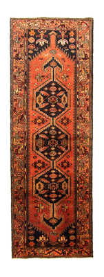 Perserteppich - Nomadic 307 x 100 cm - blau