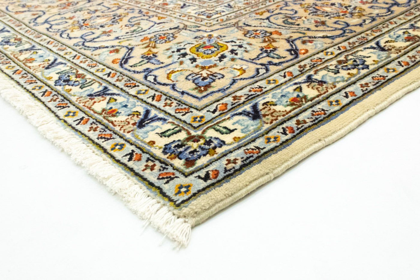 Perserteppich - Keshan 388 x 288 cm - beige