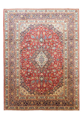 Perserteppich - Keshan 384 x 280 cm - rot