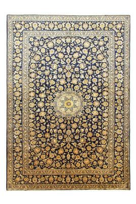Perserteppich - Keshan 431 x 308 cm - blau