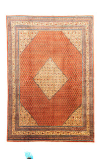Perserteppich - Mir 300 x 206 cm - orange