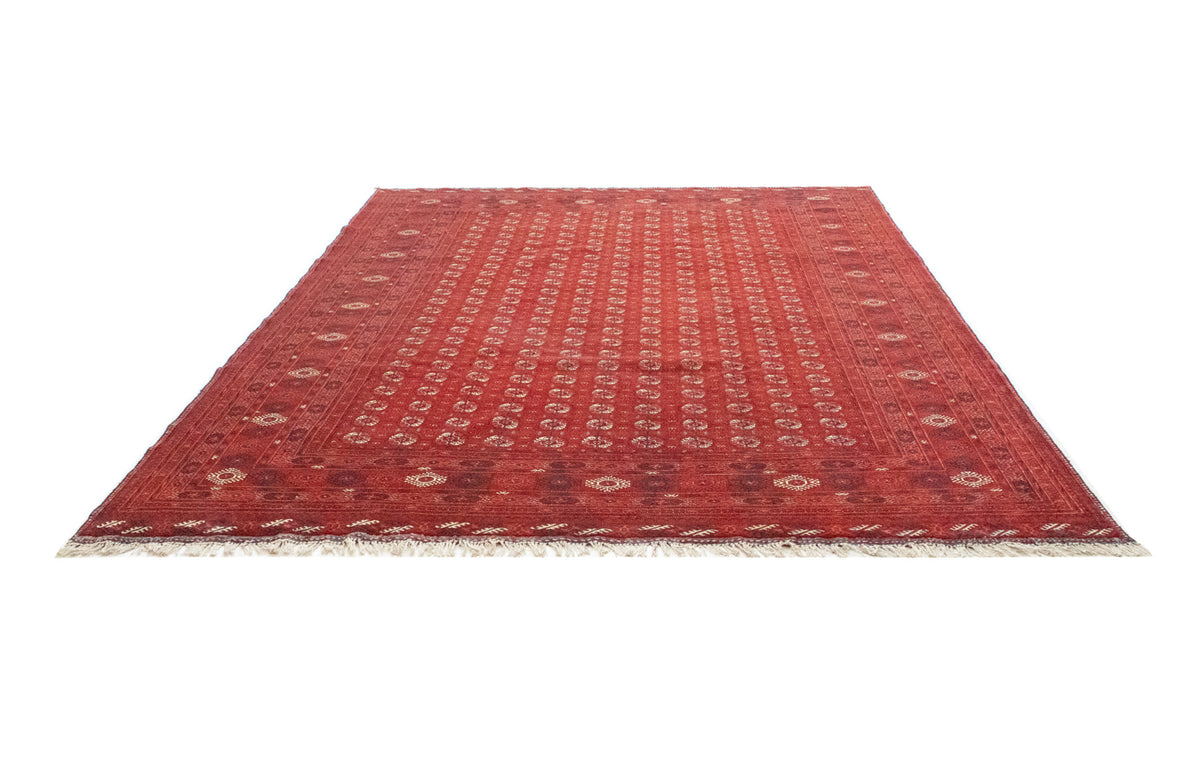 Afghan Teppich - Buchara 342 x 243 cm - dunkelrot