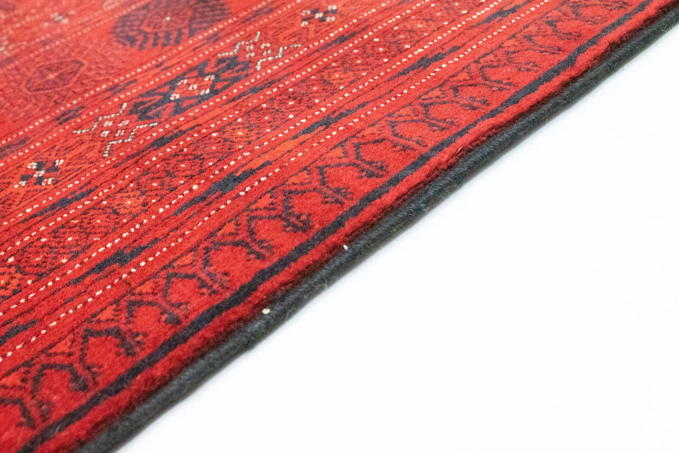Afghan Teppich - Buchara 294 x 203 cm - dunkelrot