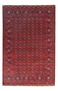 Afghan Teppich - Buchara 301 x 196 cm - dunkelrot