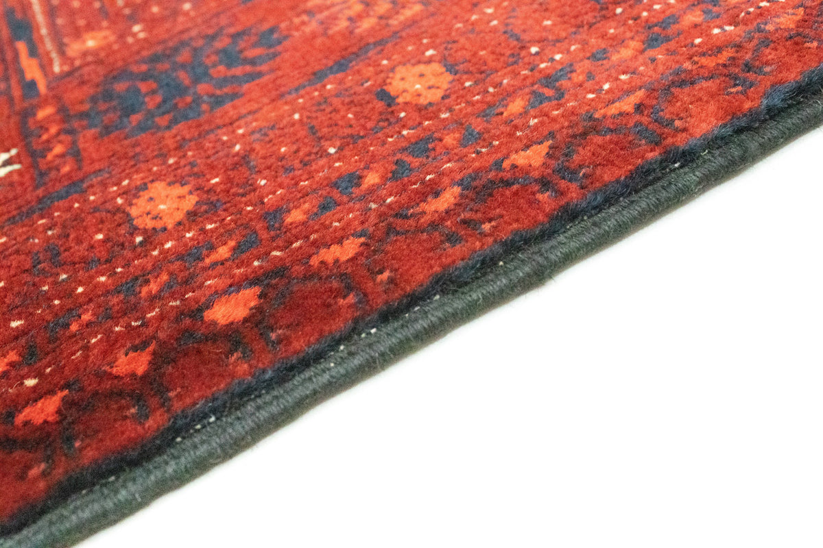Afghan Teppich - Buchara 294 x 84 cm - dunkelrot
