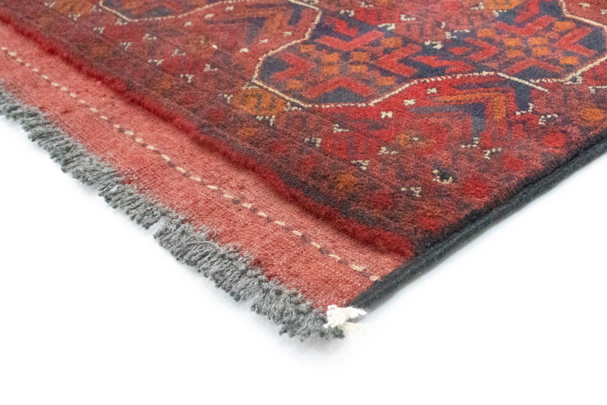 Afghan Teppich - Kunduz 294 x 80 cm - rot