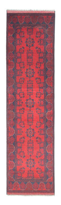 Afghan Teppich - Kunduz 289 x 77 cm - rot