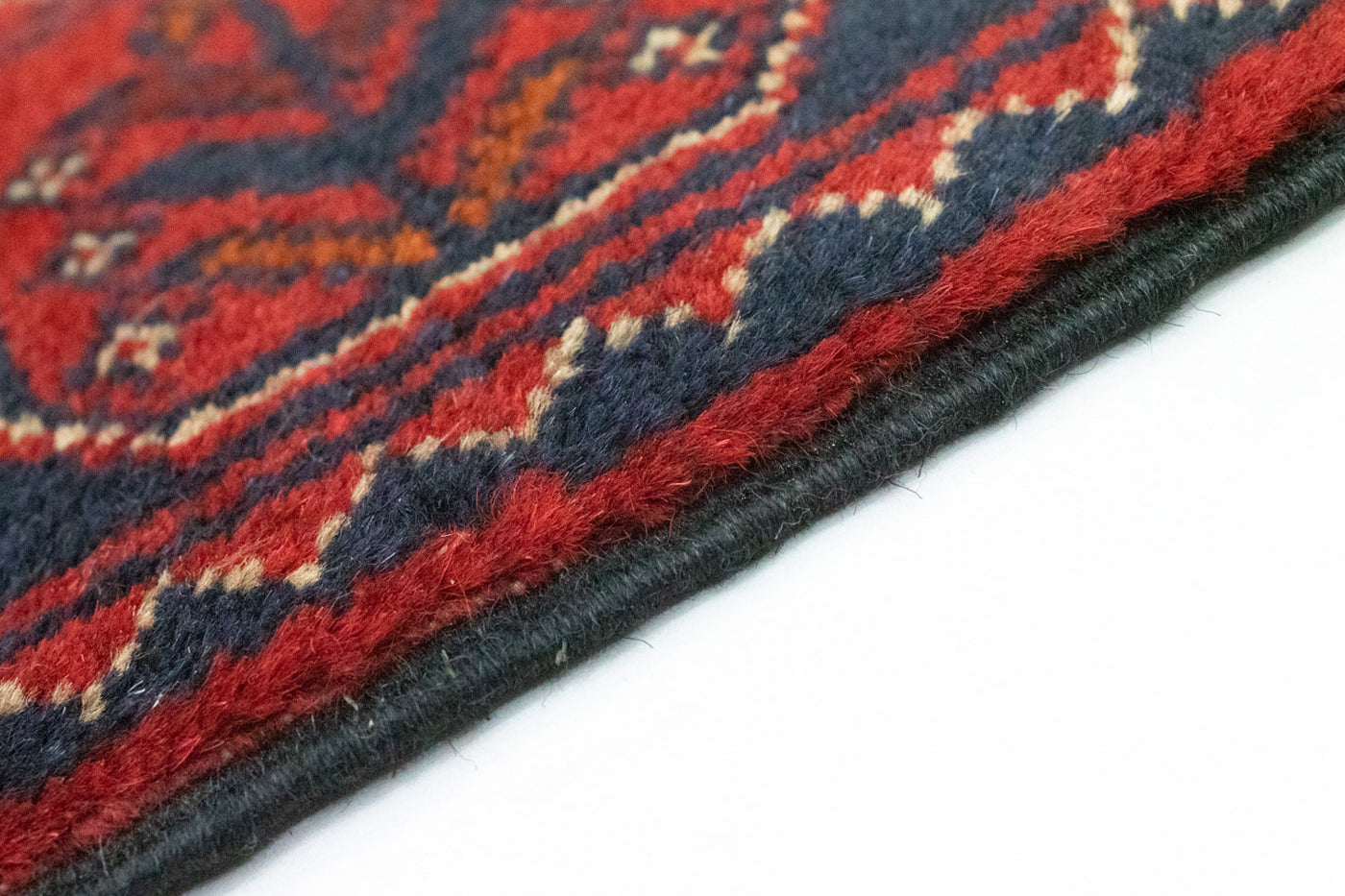 Afghan Teppich - Kunduz 120 x 77 cm - dunkelblau