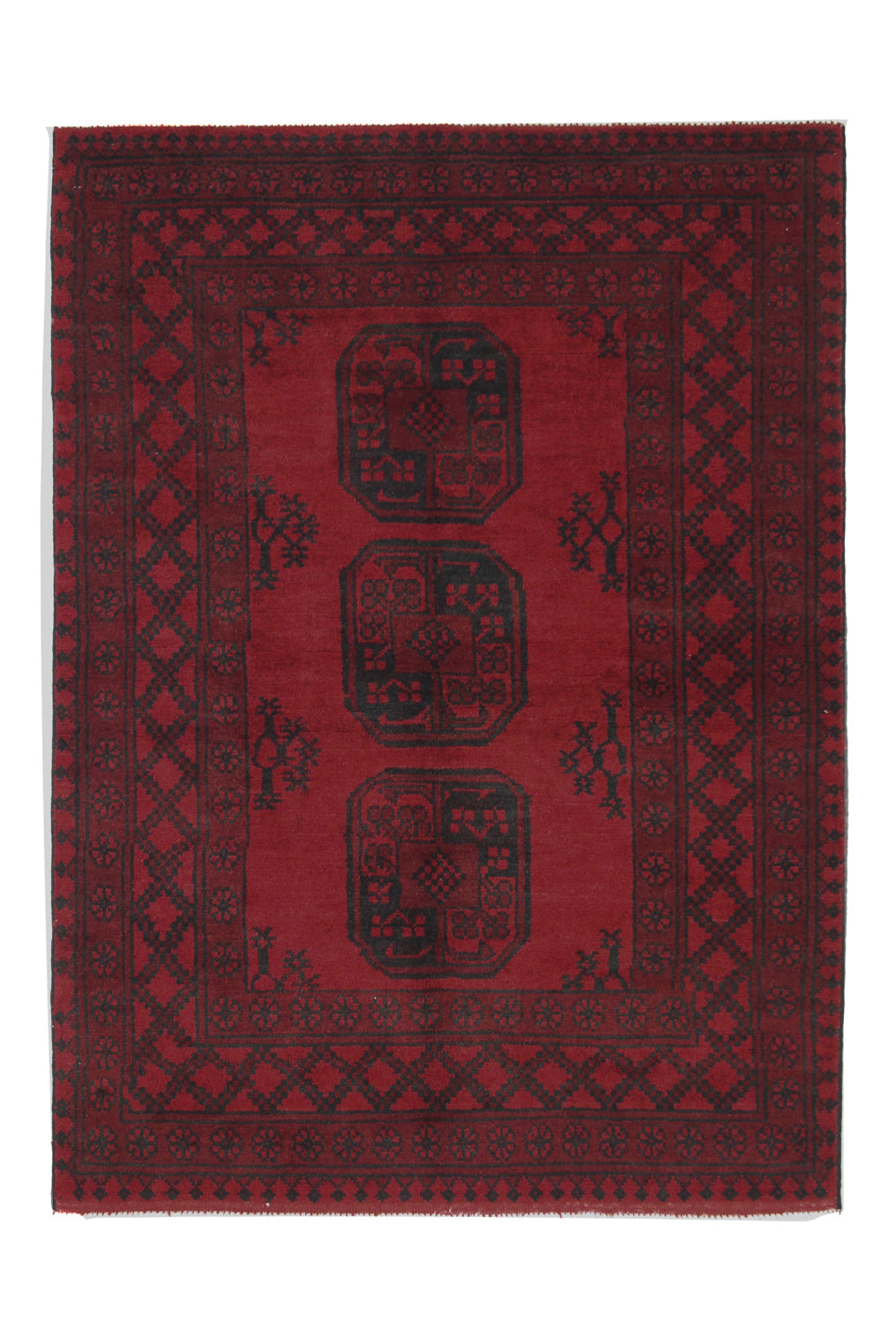 Afghan Teppich - Filpa 139 x 102 cm - rot