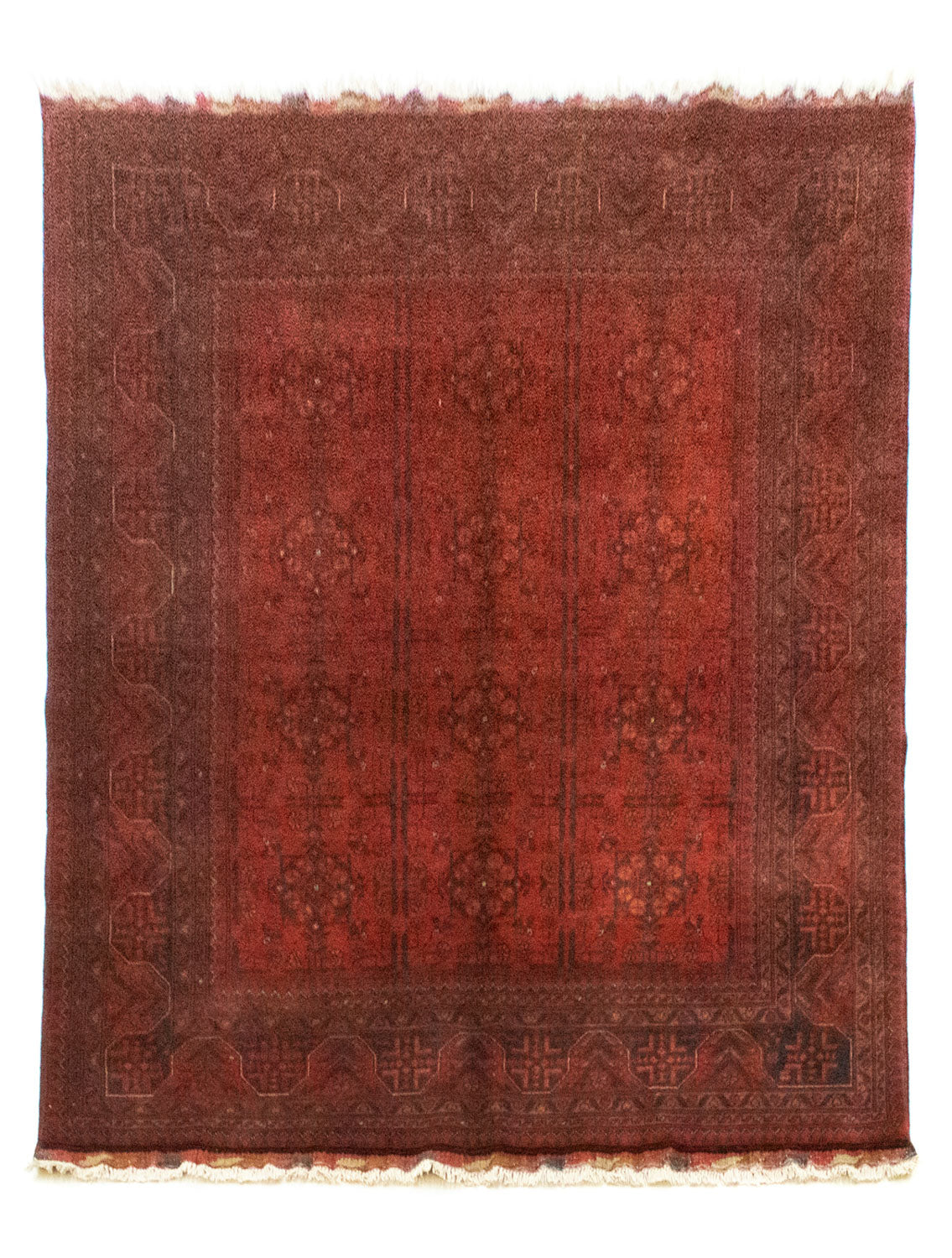 Afghan Teppich - Kunduz 194 x 147 cm - rot
