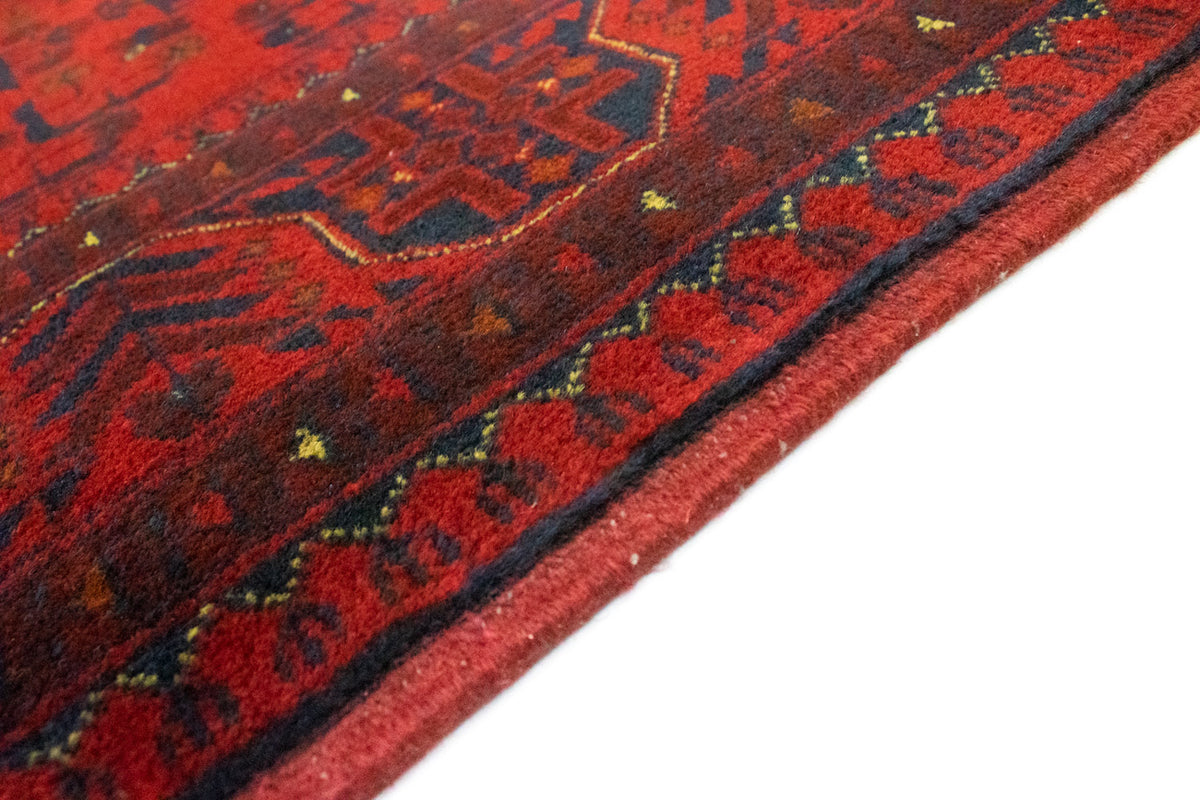 Afghan Teppich - Kunduz 197 x 151 cm - rot