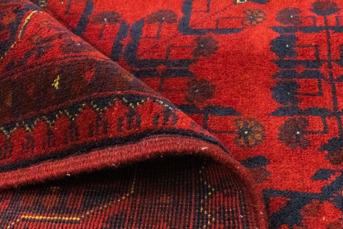 Afghan Teppich - Kunduz 197 x 151 cm - rot