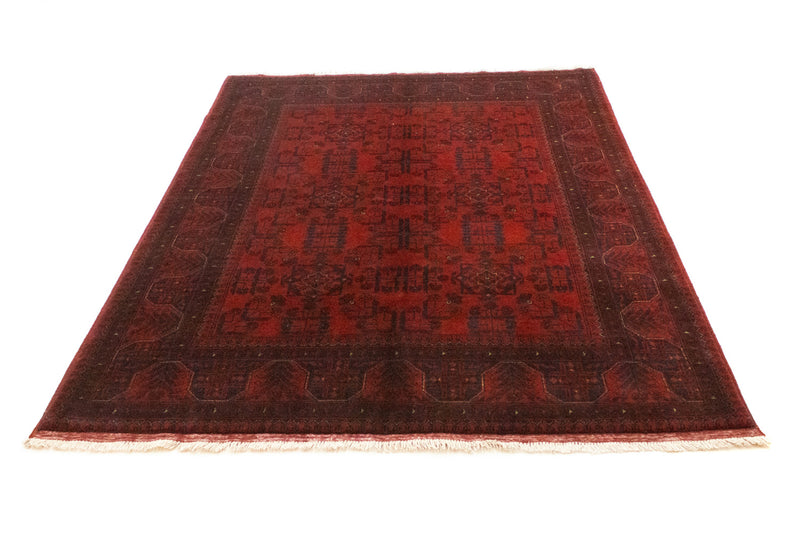 Afghan Teppich - Kunduz 197 x 151 cm - rot