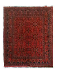 Afghan Teppich - Kunduz 193 x 151 cm - rot