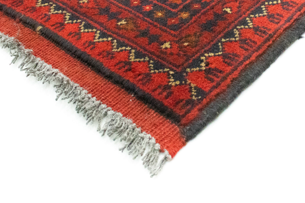 Afghan Teppich - Kunduz 193 x 151 cm - rot