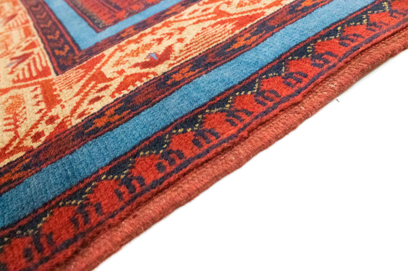 Afghan Teppich - Kunduz 200 x 151 cm - rot