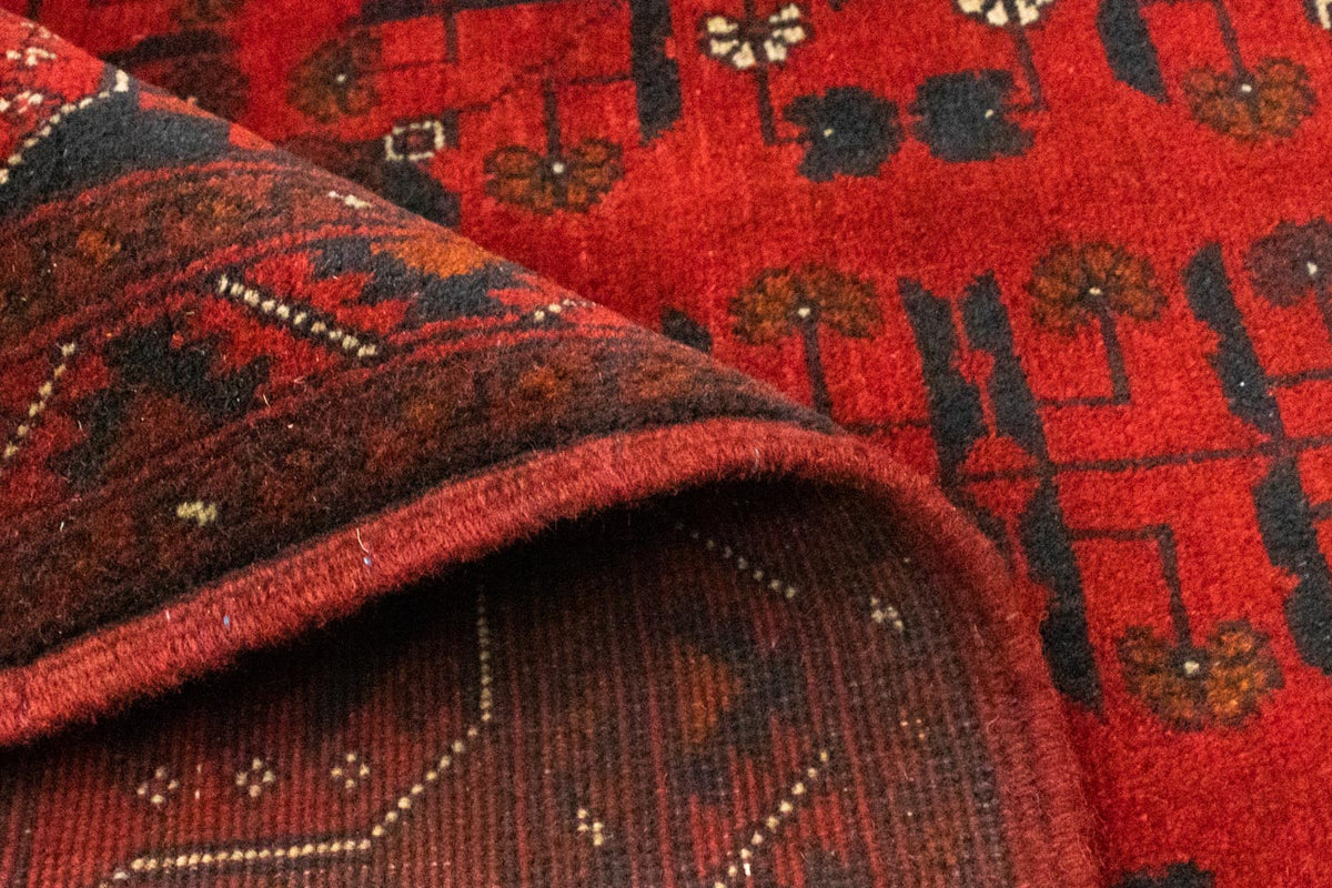 Afghan Teppich - Kunduz 197 x 149 cm - rot