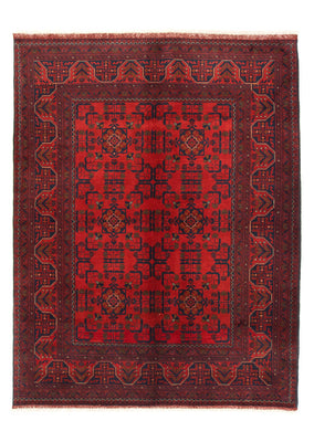 Afghan Teppich - Kunduz 206 x 149 cm - rot