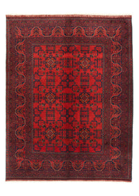 Afghan Teppich - Kunduz 206 x 149 cm - rot