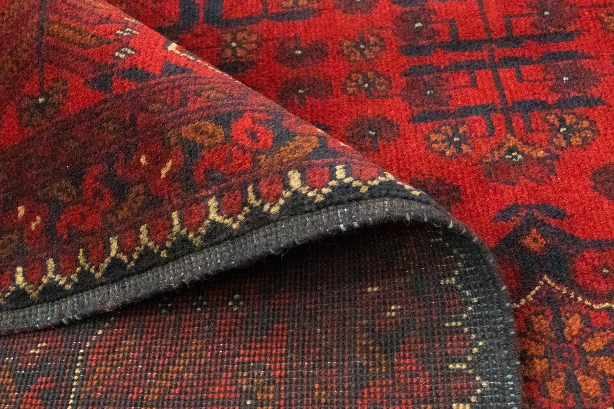 Afghan Teppich - Kunduz 206 x 149 cm - rot