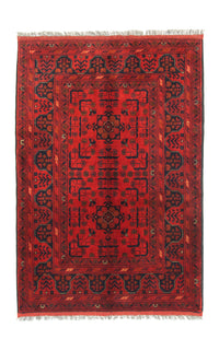 Afghan Teppich - Kunduz 156 x 105 cm - rot