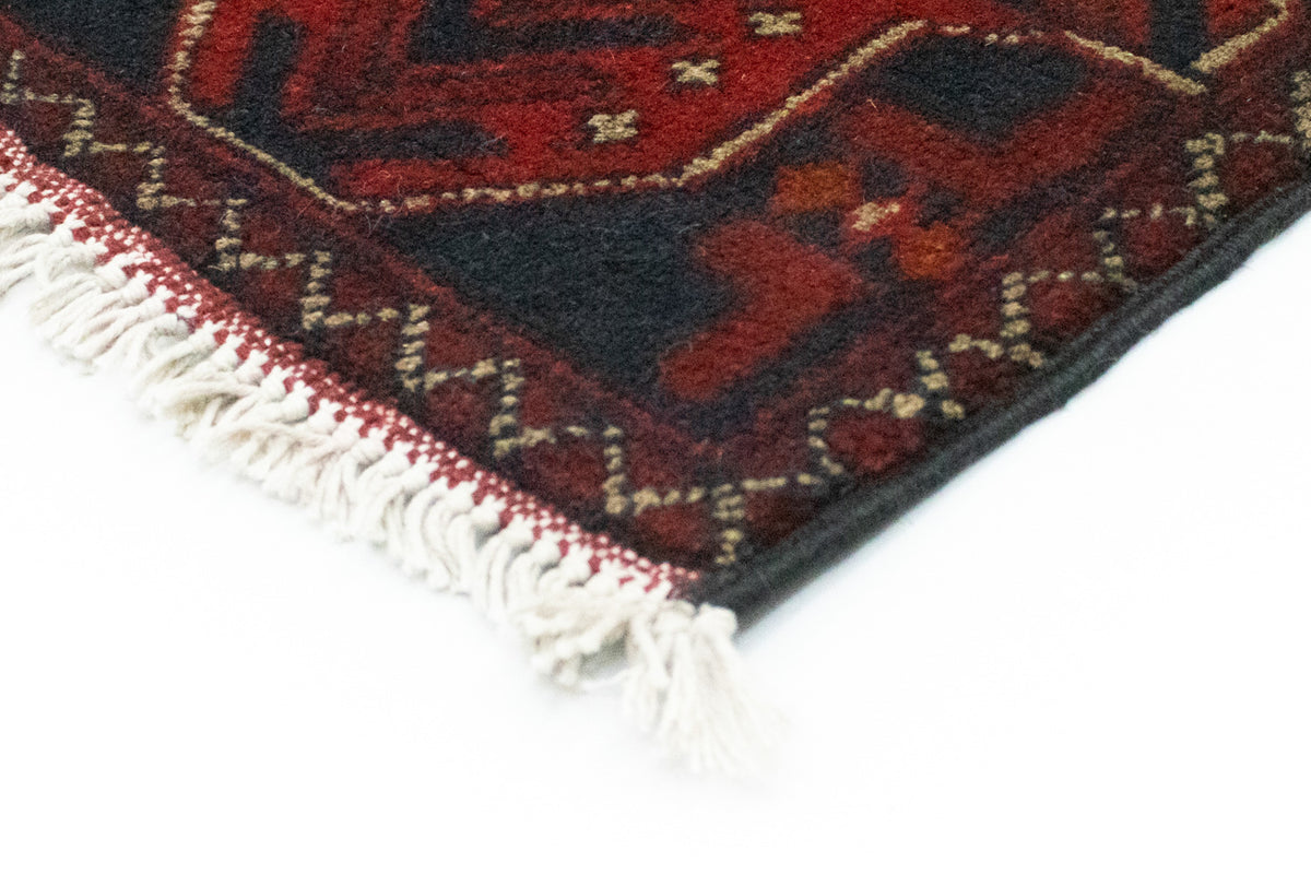 Afghan Teppich - Kunduz 125 x 83 cm - rot
