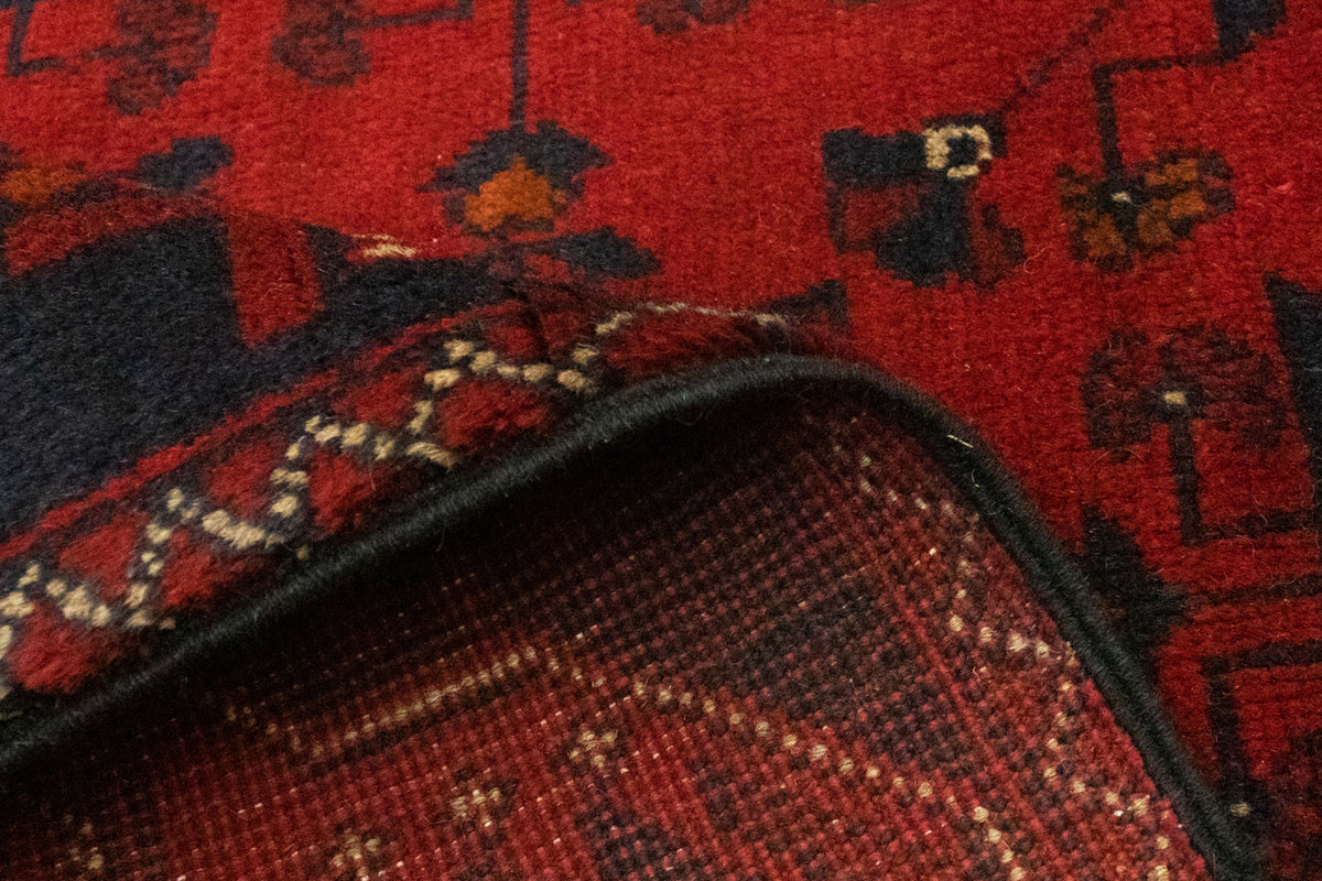 Afghan Teppich - Kunduz 125 x 83 cm - rot