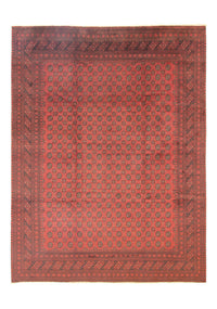 Afghan Teppich - Filpa 391 x 299 cm - dunkelrot