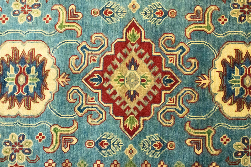 Ziegler Teppich - Kazak 183 x 117 cm - seeblau