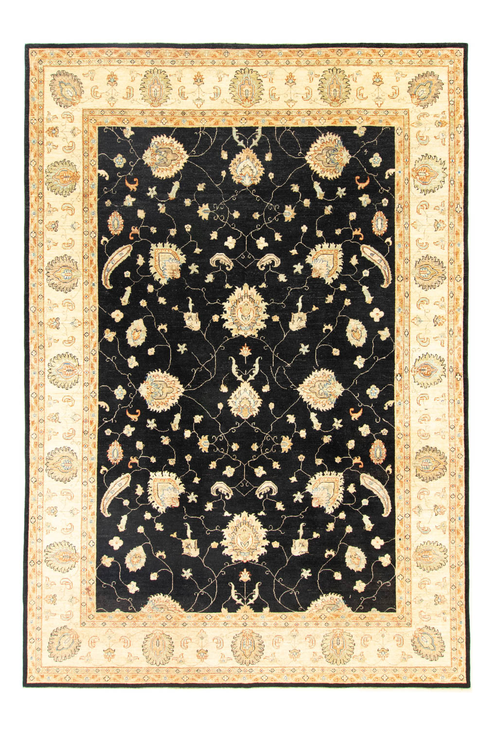 Ziegler Teppich 357 x 248 cm - schwarz