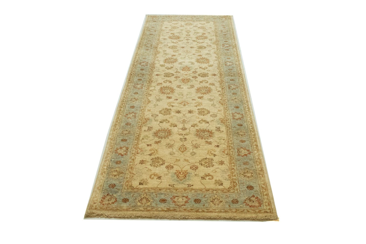 Ziegler Teppich 250 x 80 cm - senfgelb