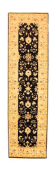 Ziegler Teppich 307 x 84 cm - schwarz