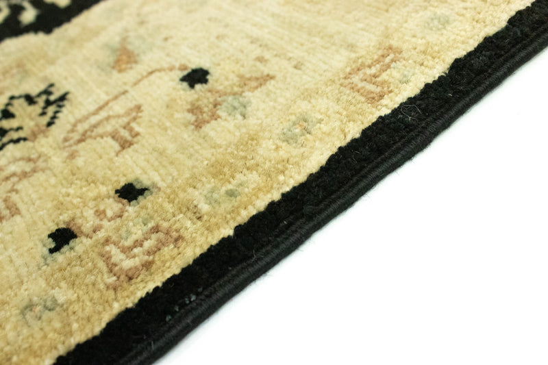 Ziegler Teppich 307 x 84 cm - schwarz