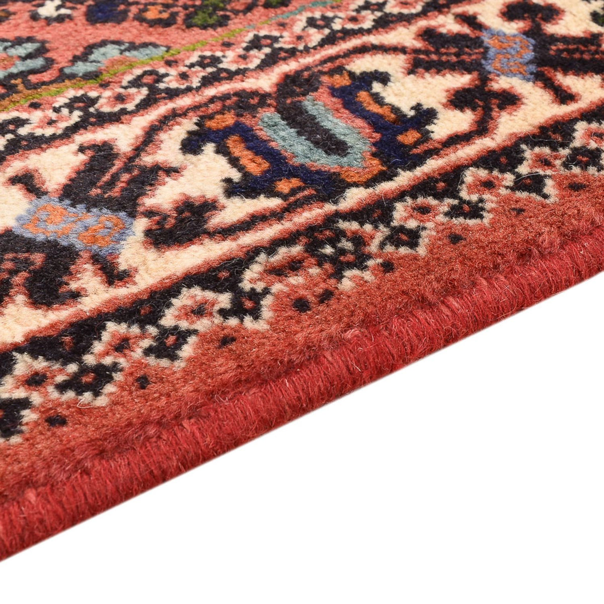 Meymeh Teppich 116x165cm - Perserteppich - hellrot
