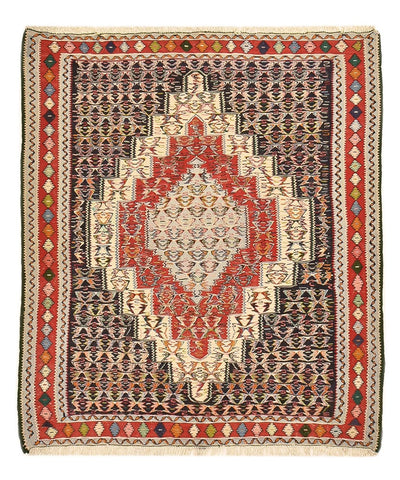 Kelim Senneh Teppich 130x147cm