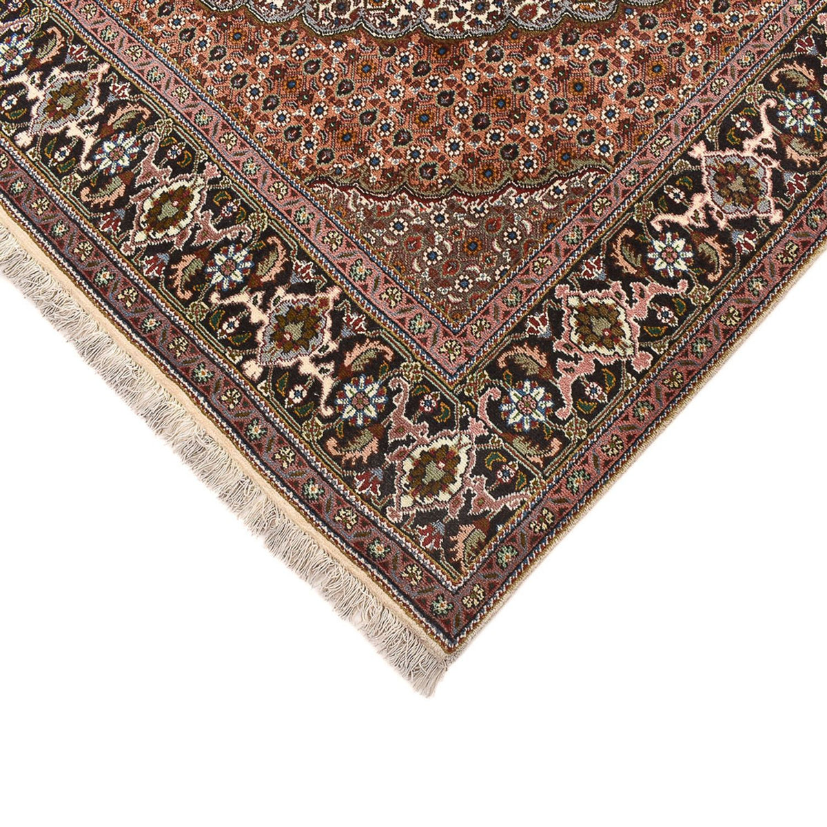 Perserteppich - Täbriz - Royal quadratisch  - 207 x 204 cm - braun