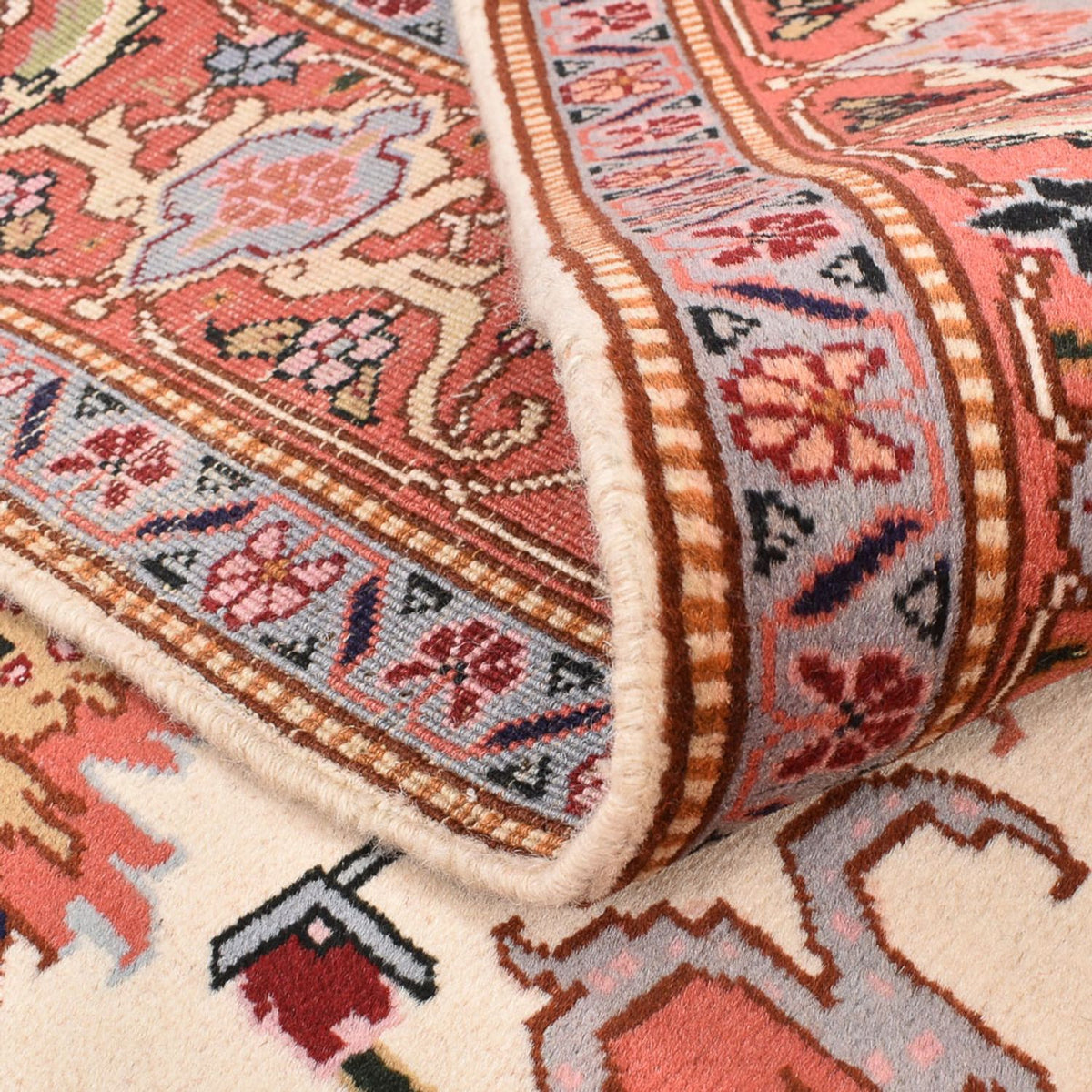 Perserteppich - Täbriz - Royal quadratisch  - 207 x 205 cm - creme