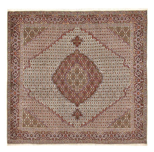 Perserteppich - Täbriz - Royal quadratisch  - 204 x 200 cm - braun