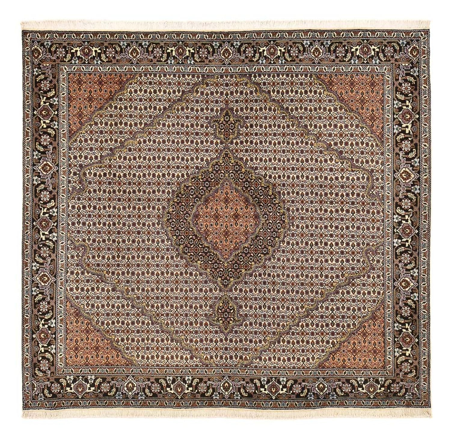 Perserteppich - Täbriz - Royal quadratisch  - 202 x 200 cm - sand
