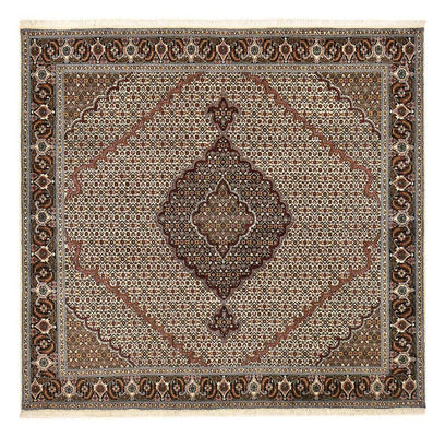 Perserteppich - Täbriz - Royal quadratisch  - 200 x 200 cm - braun