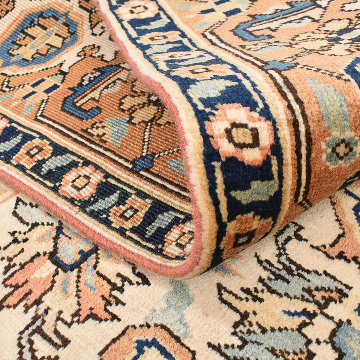 Perserteppich - Nomadic quadratisch  - 207 x 192 cm - hellbeige