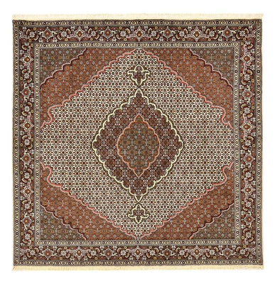 Perserteppich - Täbriz - Royal quadratisch  - 205 x 201 cm - hellbraun
