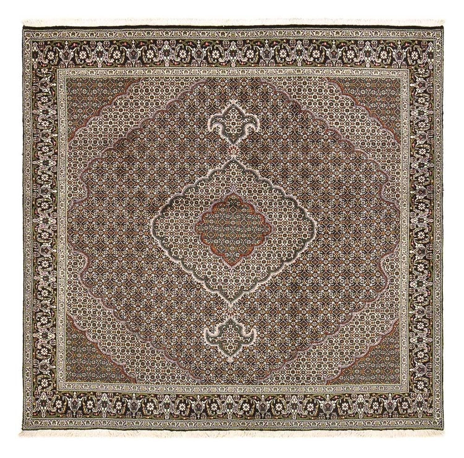 Perserteppich - Täbriz - Royal quadratisch  - 201 x 200 cm - braun
