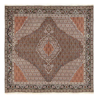 Perserteppich - Täbriz - Royal quadratisch  - 206 x 200 cm - braun
