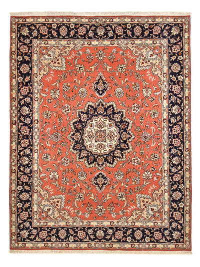 Täbriz - 40 Raj Teppich 210x270cm - Perserteppich - hellrot