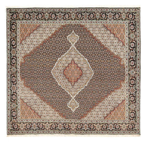 Perserteppich - Täbriz - Royal quadratisch  - 204 x 200 cm - braun
