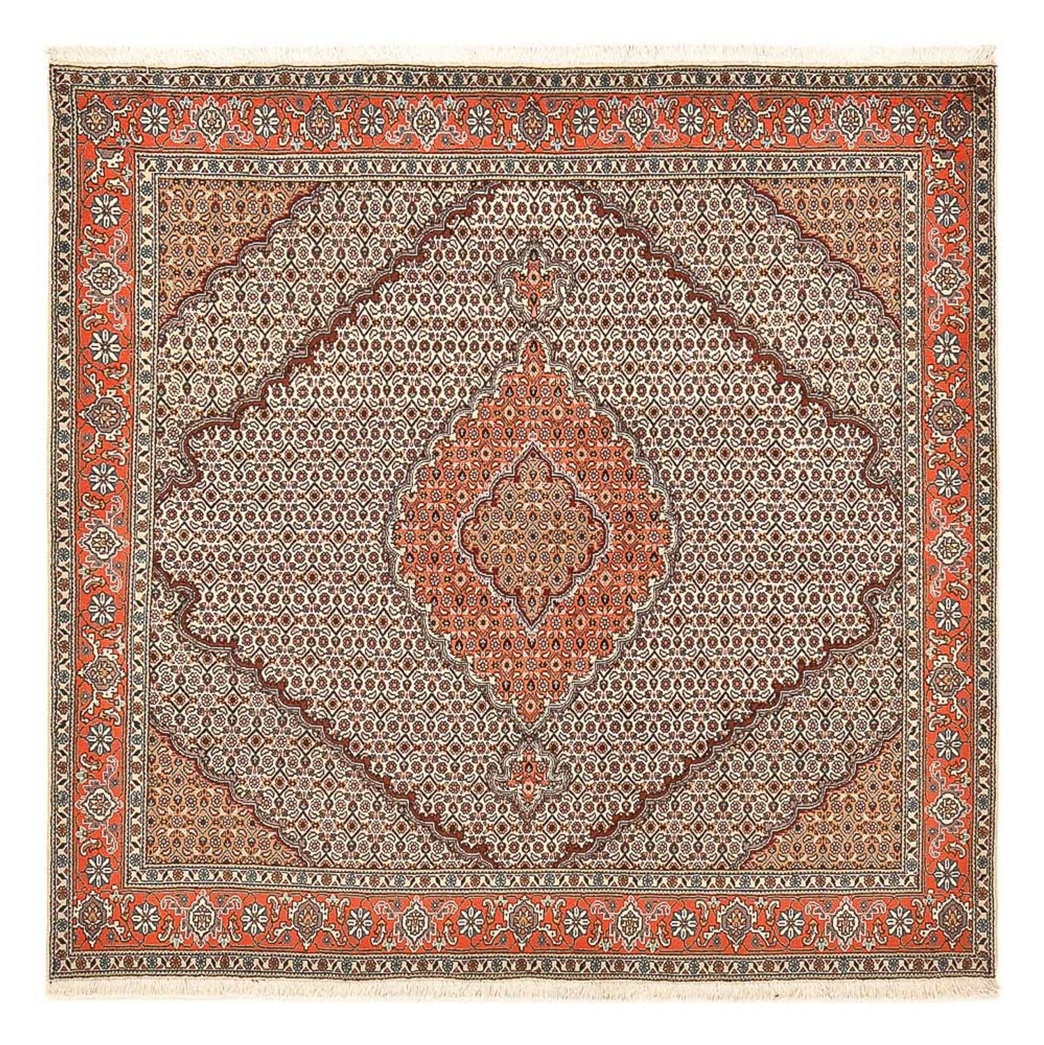 Perserteppich - Täbriz - Royal quadratisch  - 200 x 200 cm - sand