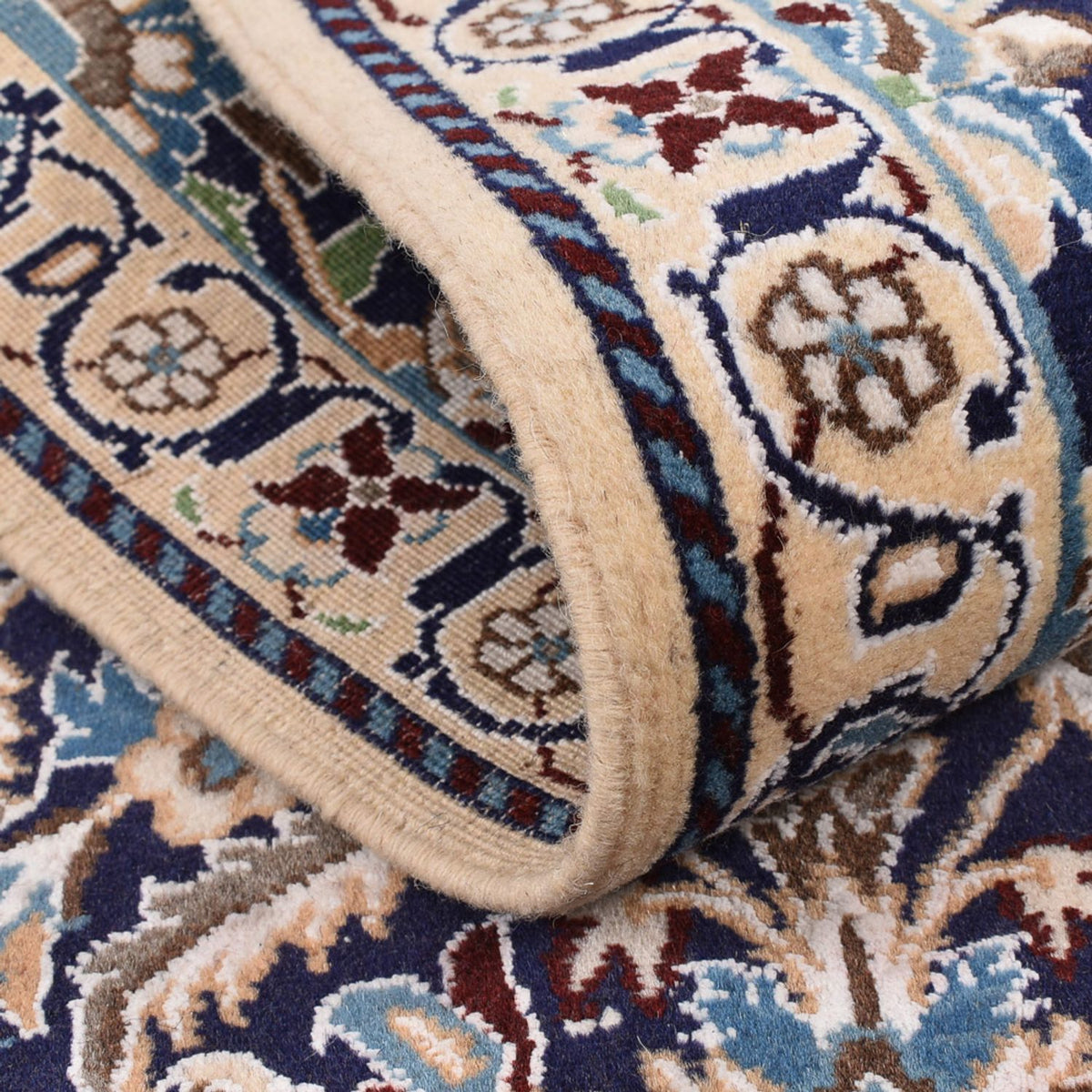 Läufer Perser - Nain - Royal - 194 x 59 cm - blau